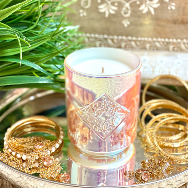Load image into Gallery viewer, SUPERNOVA white iridescent OPAL ROAD scented candle.
